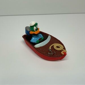 Vintage 1990 Tiny Toon Adventures Plucky Duck Boat McDonalds Under 3 Soft Toy